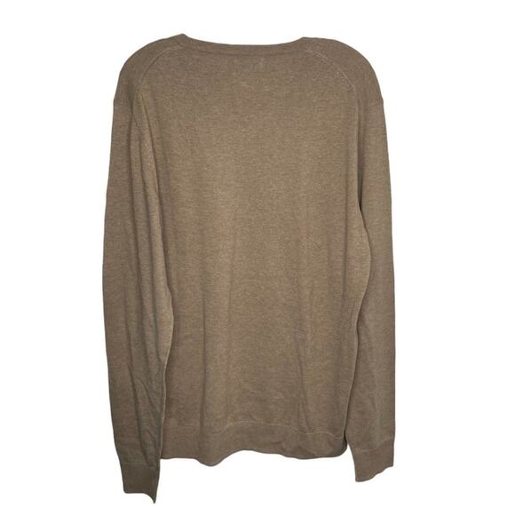 Old Navy Mens Sweater Size L Light Brown Long Sleeve V-Neck Pullover Casual - Picture 2 of 15